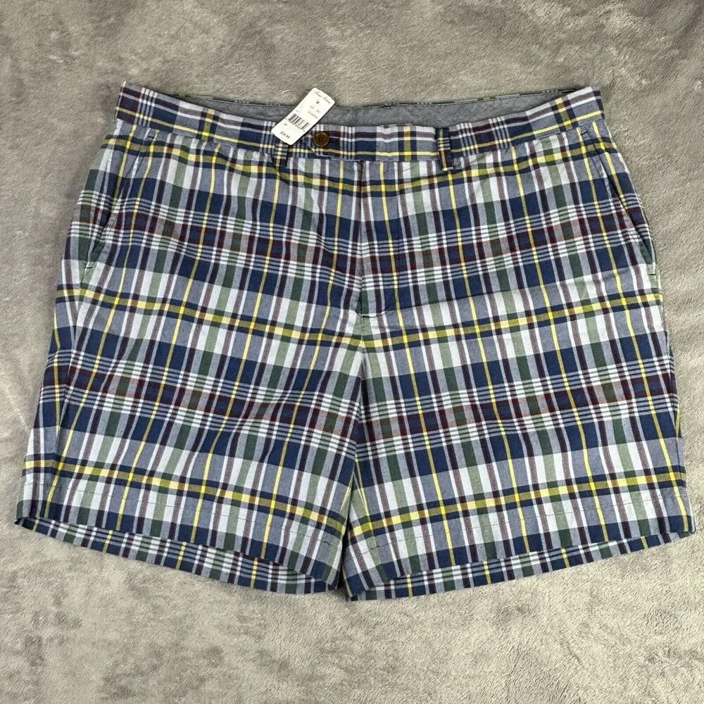 Brooks Brothers‎ Bermuda Shorts Mens 40 Blue Plaid Summer Outdoors New w/ Tag